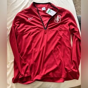 Stanford Nike Red and Black Athletic Jacket